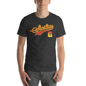 Sicilia Tail With Shield Short-Sleeve Unisex T-Shirt - Guidogear