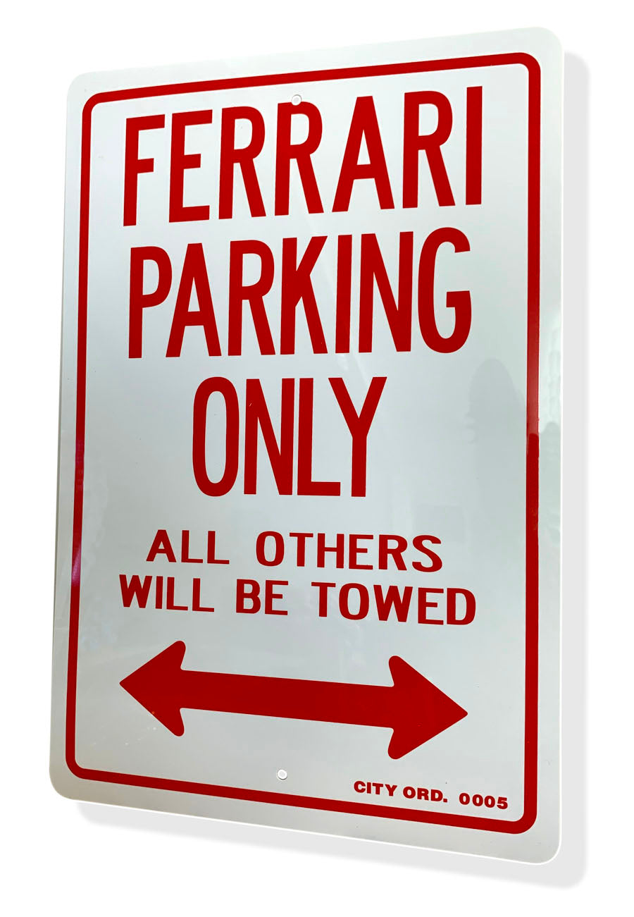 Ferrari Parking Only Signs - Guidogear
