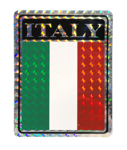 Reflective Italia Flag  Decal - Guidogear
